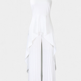 Asymmetrical Sleeveless Outfit with Pleated Pants, photo 4