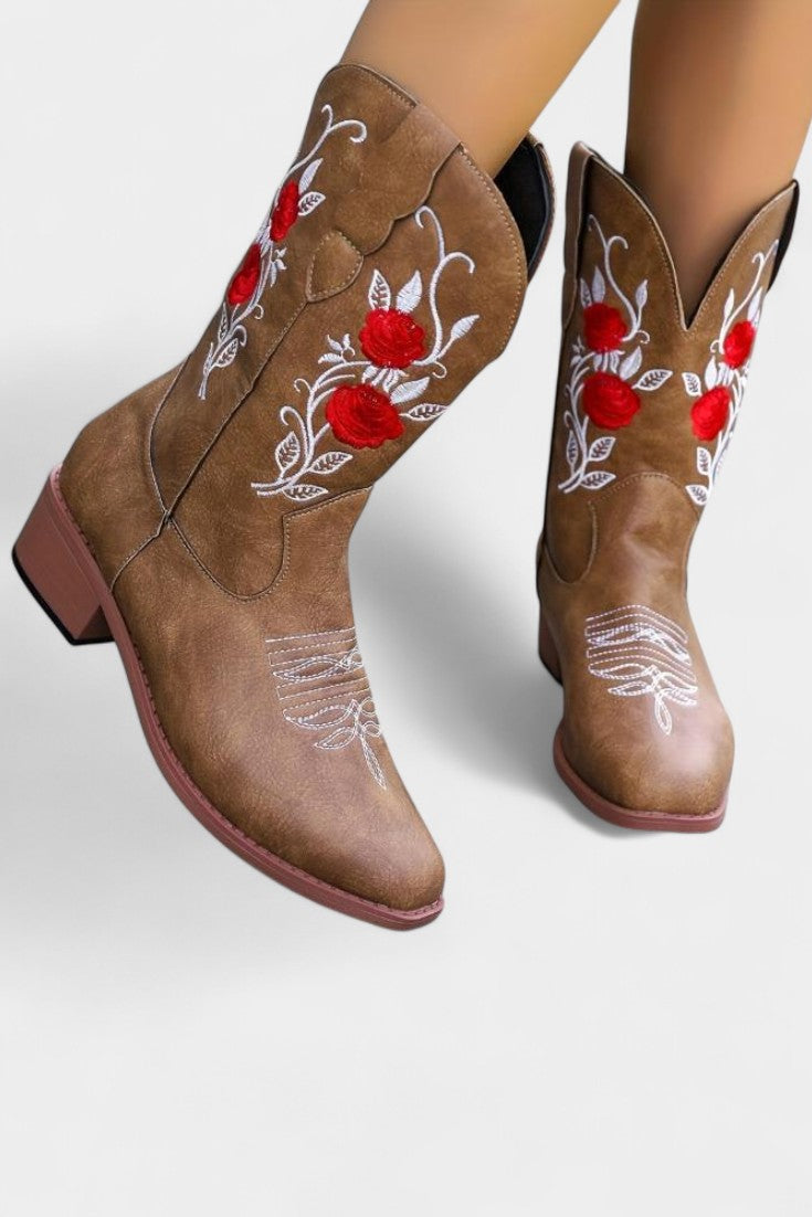 Pink Virginia Embroidered Cowboy Boots, photo 8