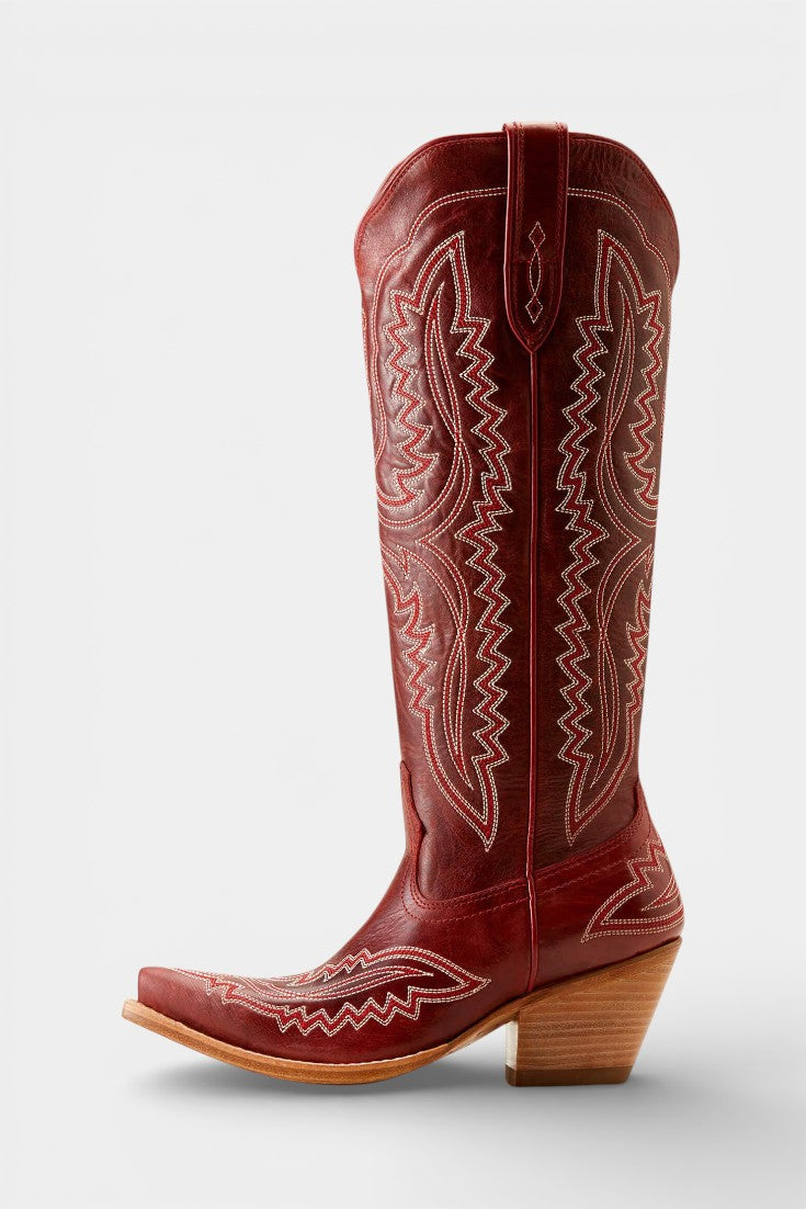 Retro Western Embroidered Pointed Toe Booties, photo 3