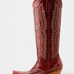 Retro Western Embroidered Pointed Toe Booties, photo 3