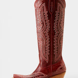 Retro Western Embroidered Pointed Toe Booties, photo 3