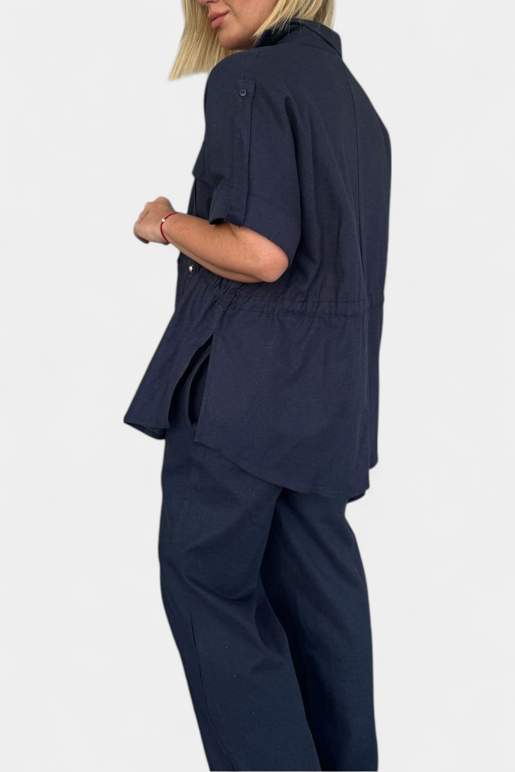 Relaxed Fit Two-Piece Linen and Cotton Set, photo 5