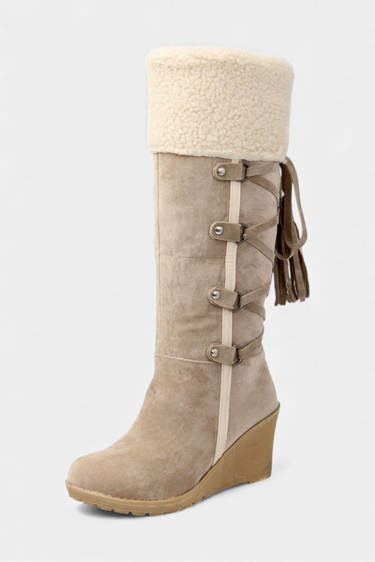Wedge-Heel Winter Boots with Fur Lining, photo 2