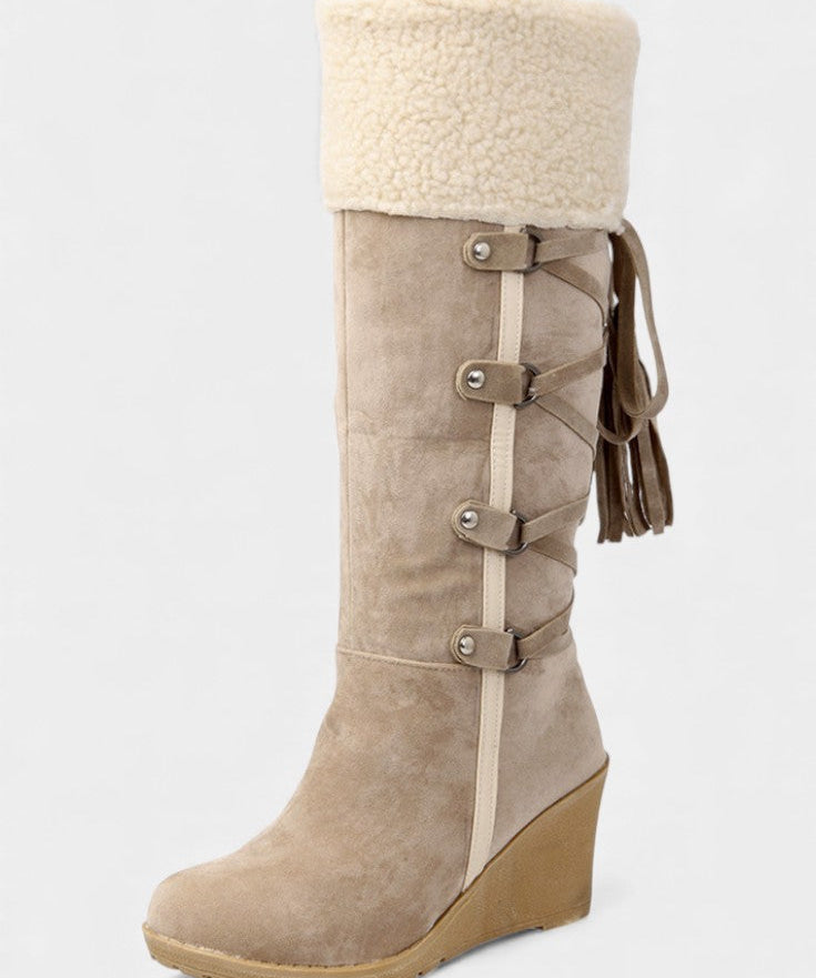 Wedge-Heel Winter Boots with Fur Lining, photo 2