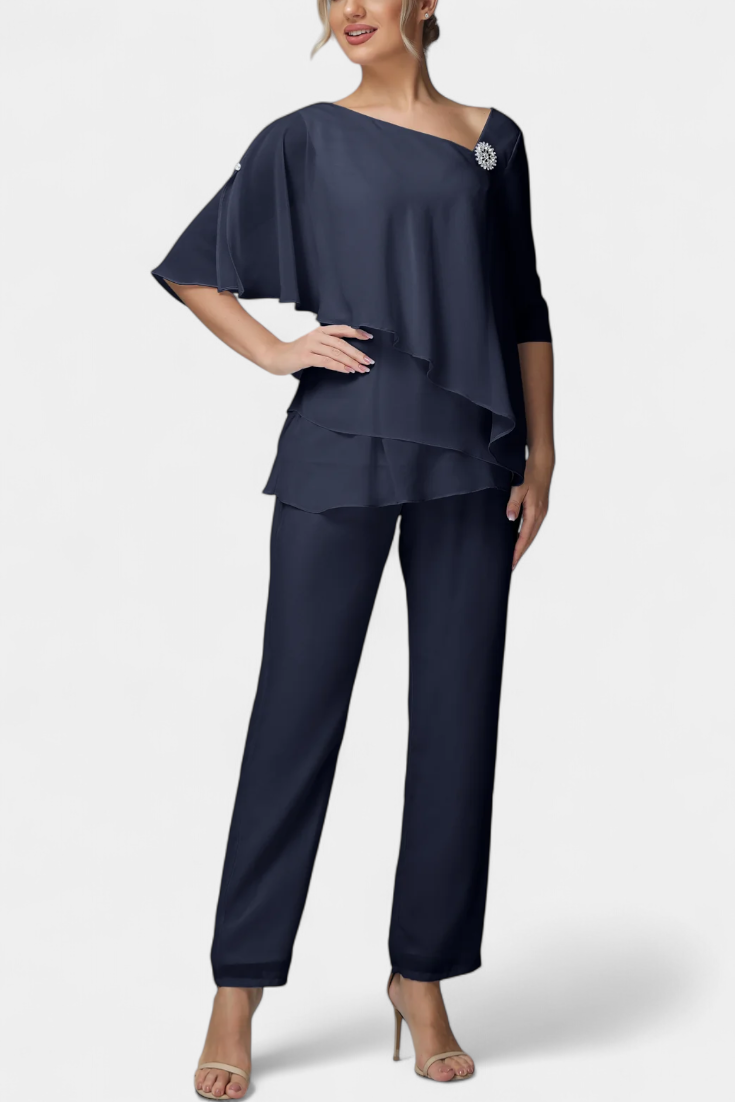 Sleeveless Top with High-Waisted Fluid Leg Pants Set, photo 4