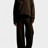 Women's Two-Piece Soft and Elegant Knit Set in Brown