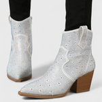Zippered Patchwork Boots with Durable Sole, photo 8