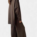 Turtleneck Knit Set with Wide-Leg Pants, photo 9