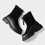 Women's Cleated Sole Boots with Faux Fur Trim, photo 8