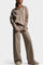 Soft & Stylish Knit Two-Piece Ensemble in Khaki