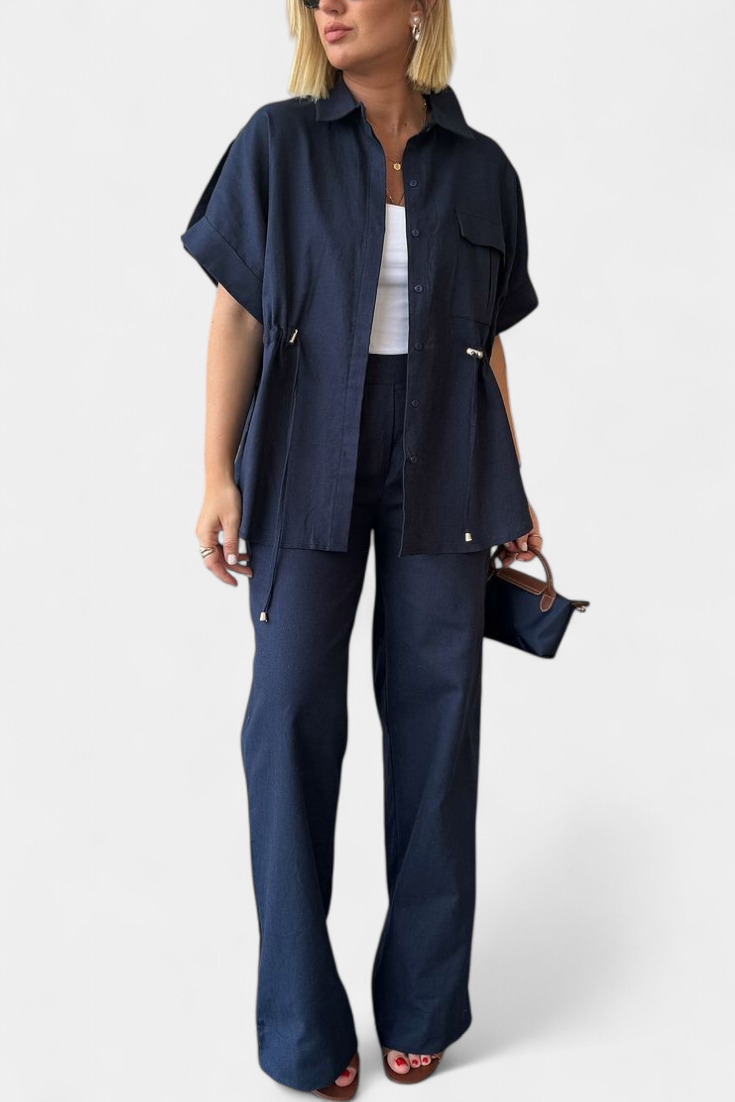 Relaxed Fit Two-Piece Linen and Cotton Set, photo 6