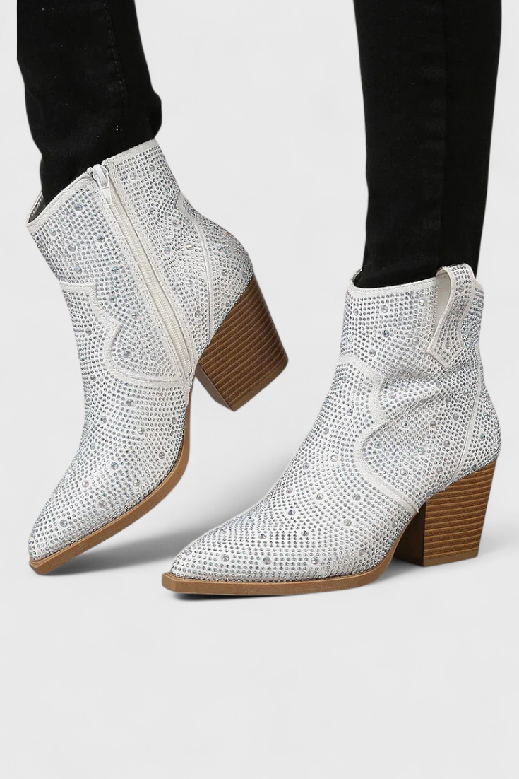 Zippered Patchwork Boots with Durable Sole, photo 7