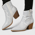 Zippered Patchwork Boots with Durable Sole, photo 7