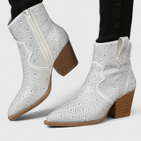 Zippered Patchwork Boots with Durable Sole, photo 7