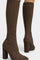 Women's Chunky Heel Ankle Boots in Brown
