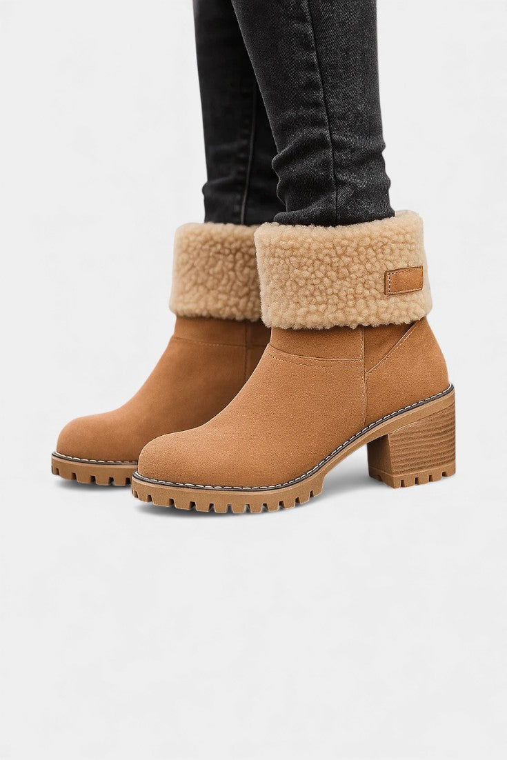 Sienna Faux Fur Block Heel Ankle Boots, photo 10