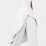 Asymmetrical Sleeveless Outfit with Pleated Pants, photo 5