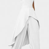 Asymmetrical Sleeveless Outfit with Pleated Pants, photo 5