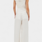 Ensemble Structured Top with Wrap Neck and Palazzo Pants, photo 3