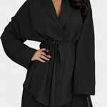 Women's V-Neck Blazer and Flared Pants Set, photo 7