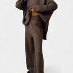 Turtleneck Knit Set with Wide-Leg Pants, photo 8