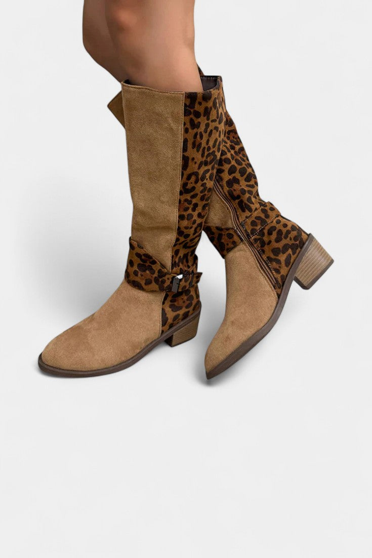 Women's Stylish and Cozy Leopard Print Boots, photo 3