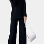 Stylish Casual Knit Set with Side Slit, photo 7