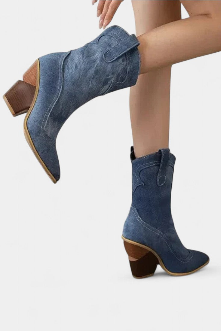 Women's Western Pointed-Toe Ankle Boots, photo 8