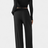 Elastic-Fit Viscose Yoga Set with Round Neck, photo 6