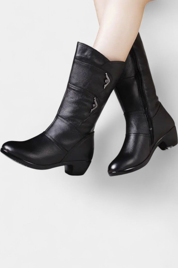 Ankle Boots Featuring Side Zipper and Cushioned Sole, photo 5