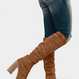 Women's Chunky Heeled Round Toe Boots, photo 2