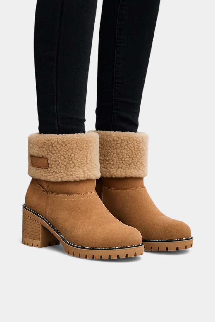 Sienna Faux Fur Block Heel Ankle Boots, photo 8