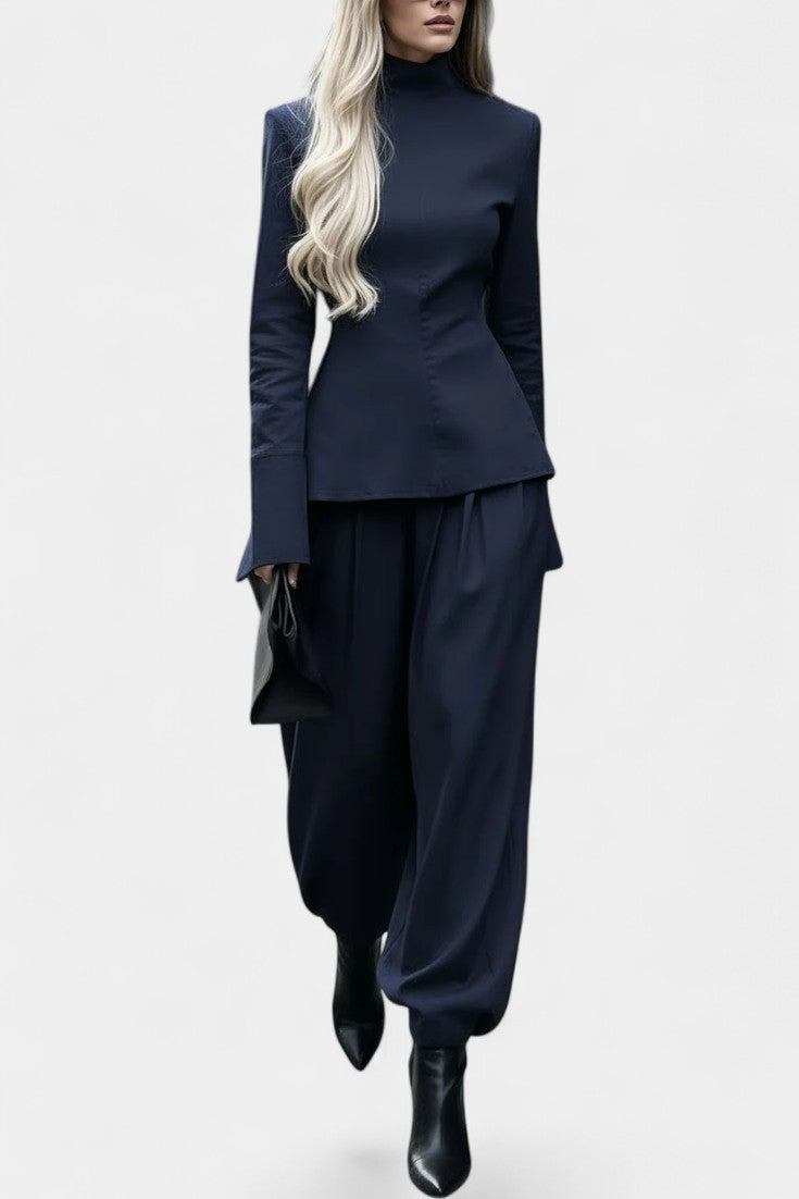 Women's Couture Esmeralda Elegant Ensemble in Blue