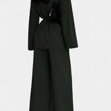 Women's V-Neck Blazer and Flared Pants Set, photo 8