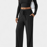 Elastic-Fit Viscose Yoga Set with Round Neck, photo 5