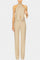 Cross-Strap Ensemble with Chic Straight-Leg Pants in Dune