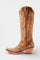 Retro Western Embroidered Pointed Toe Booties in Brown Yellow