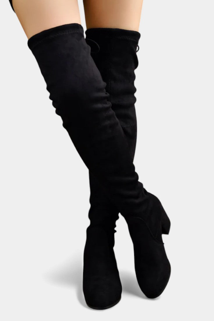 Women's Chunky-Heeled Thigh-High Boots, photo 4