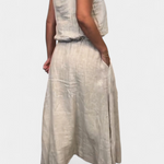 Linen-Cotton Set with Sleeveless Vest and Maxi Skirt, photo 4