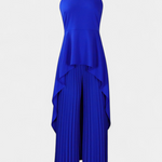 Asymmetrical Sleeveless Outfit with Pleated Pants, photo 11