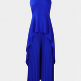 Asymmetrical Sleeveless Outfit with Pleated Pants, photo 11