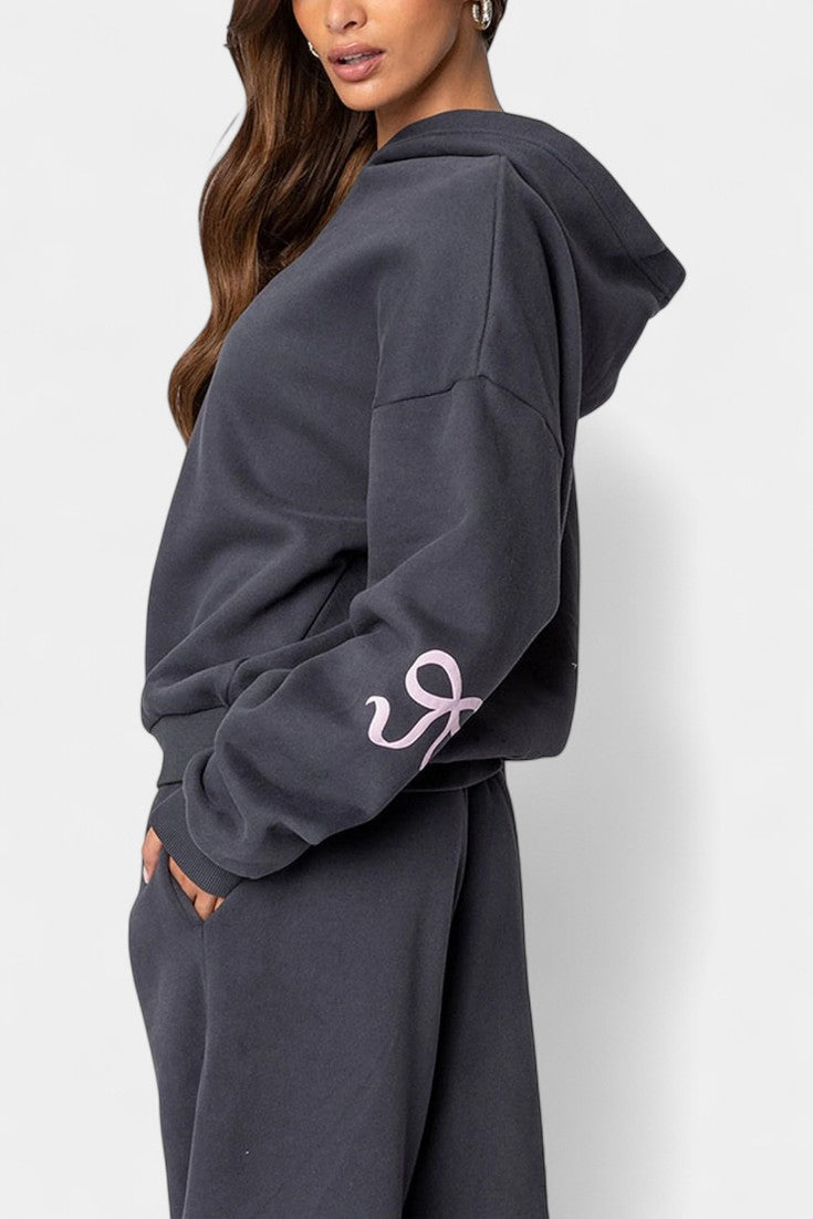 Relaxed Hoodie Ensemble with Flowing Pants, photo 2