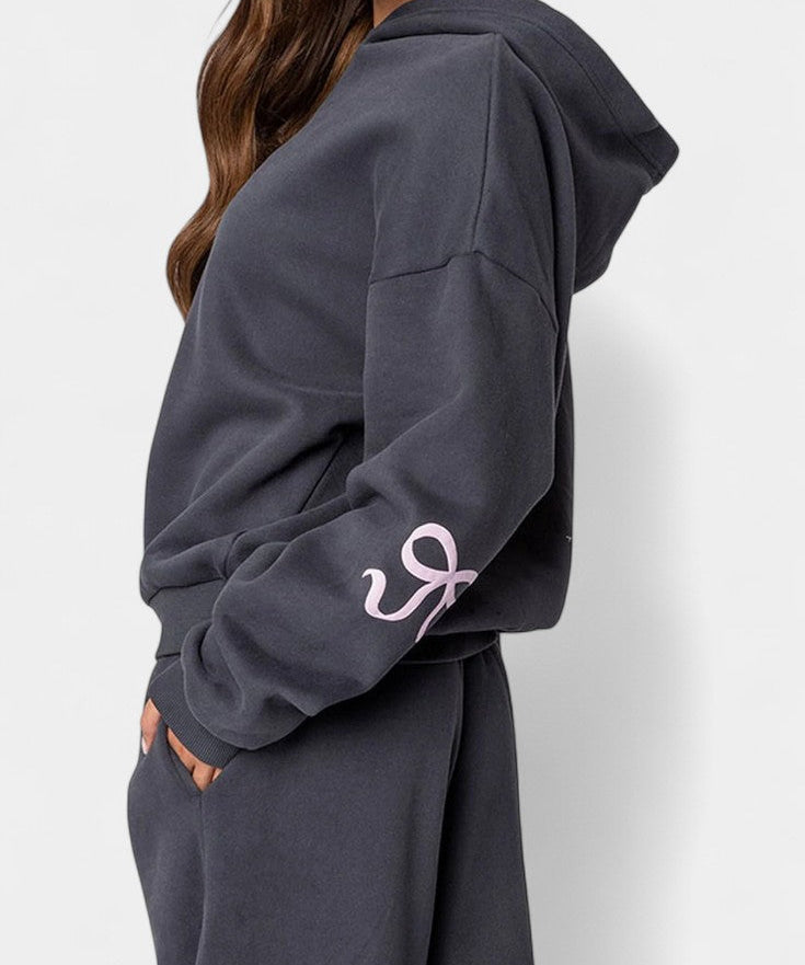 Relaxed Hoodie Ensemble with Flowing Pants, photo 2
