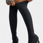 Women's Chunky Heel Ankle Boots in Black