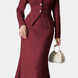 Round Neck Blouse with Midi Mermaid Skirt, photo 4