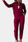 Women's Casual Style Set in Burgundy