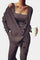 Women's Cozy Three-Piece Knit Set in Brown