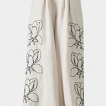 Puff Sleeve Blouse & Wide-Leg Floral Linen Pants Set, photo 6