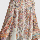 Women's Paisley Print Ruffled Blouse Set, photo 3