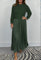 Maeliq Elegant Maxi Dress in Green